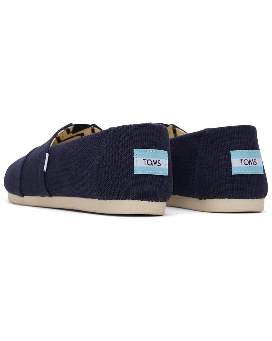 TOMS Blue Alpargata Classic Heritage Canvas Slip-on Flats