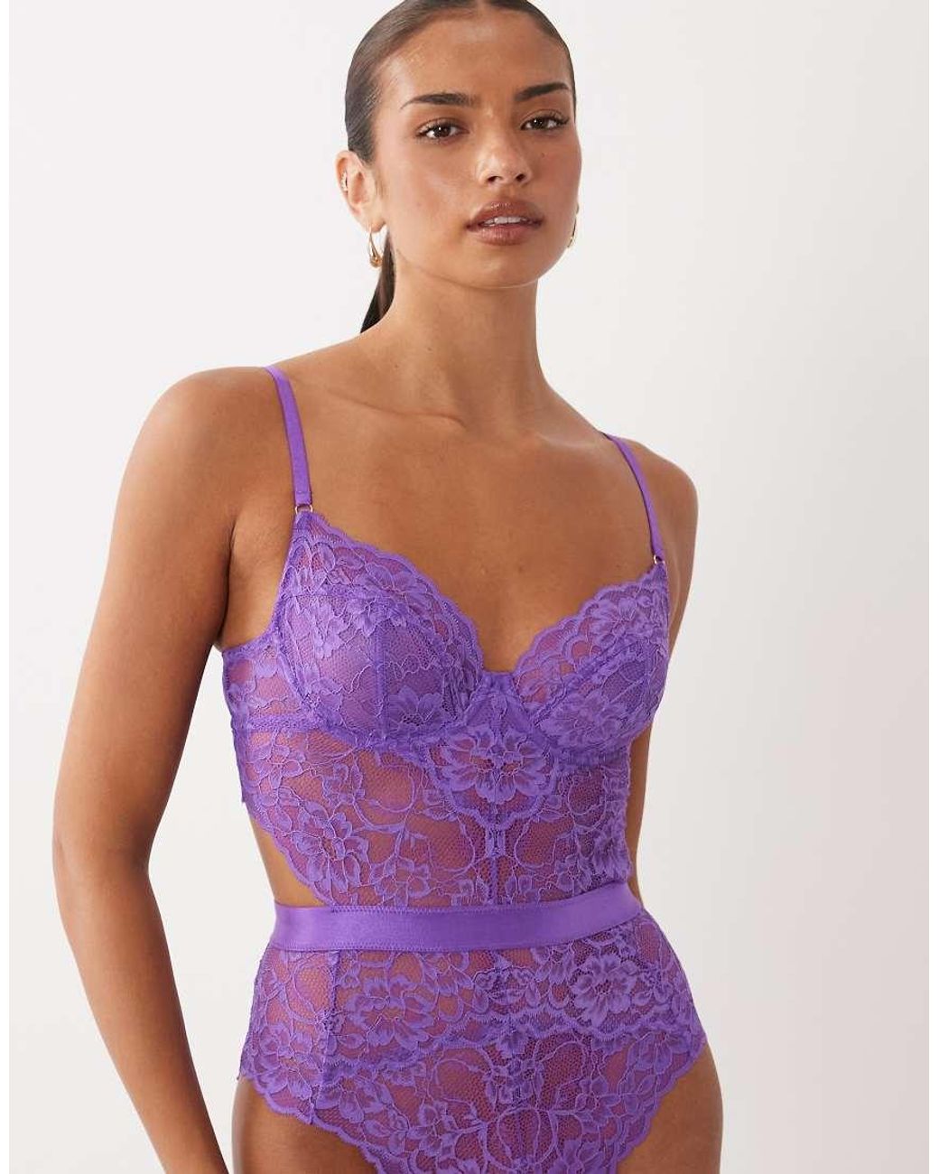 Ann Summers Purple Hold Me Tight Bodysuit