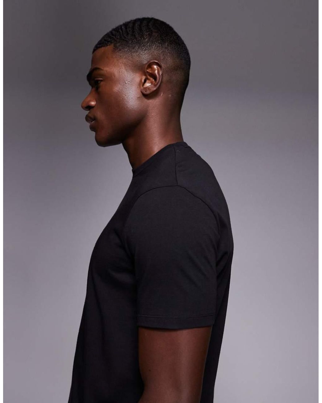 ARMANI EXCHANGE Black Logo T-Shirt for men