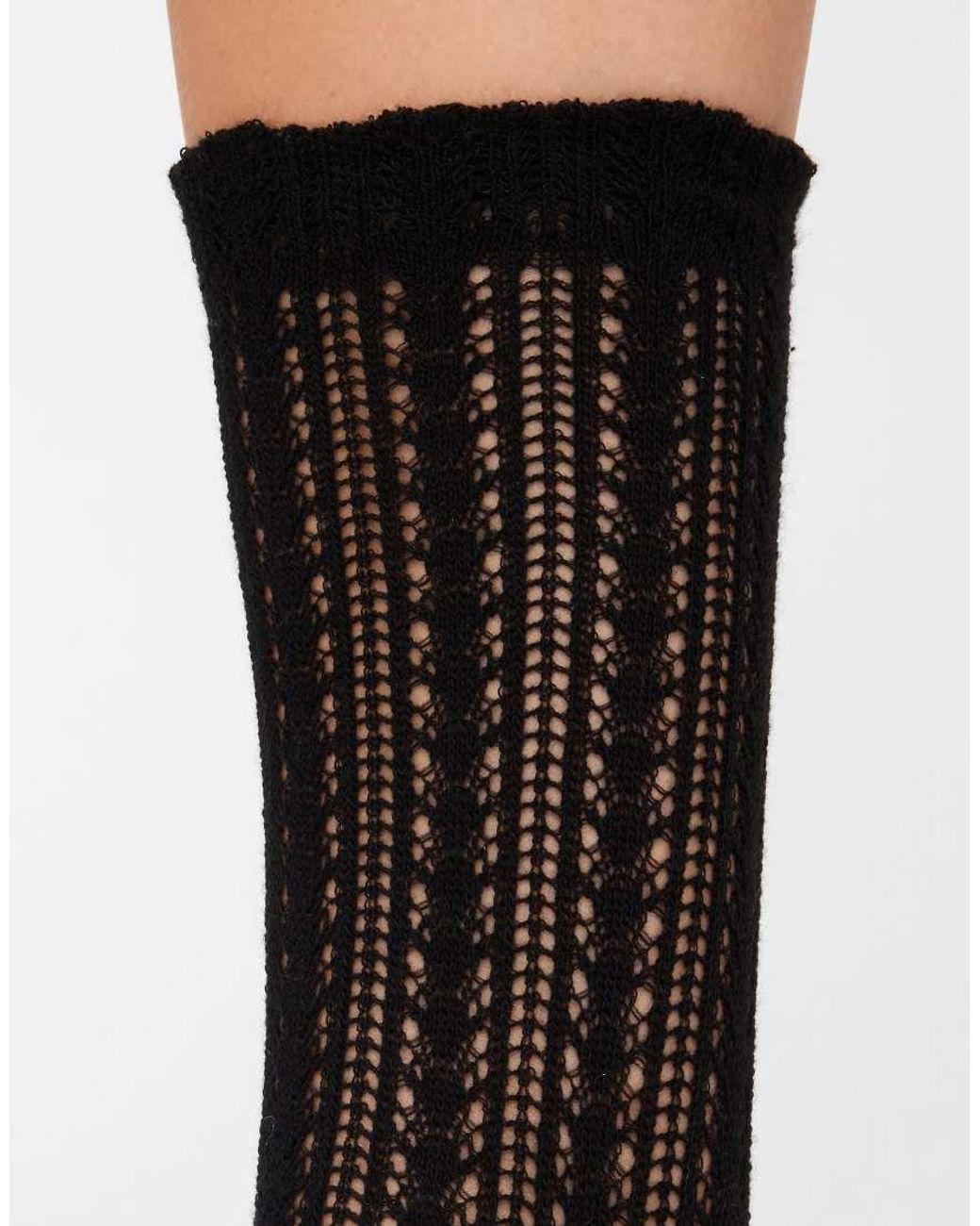 Calzedonia Black Openwork Socks