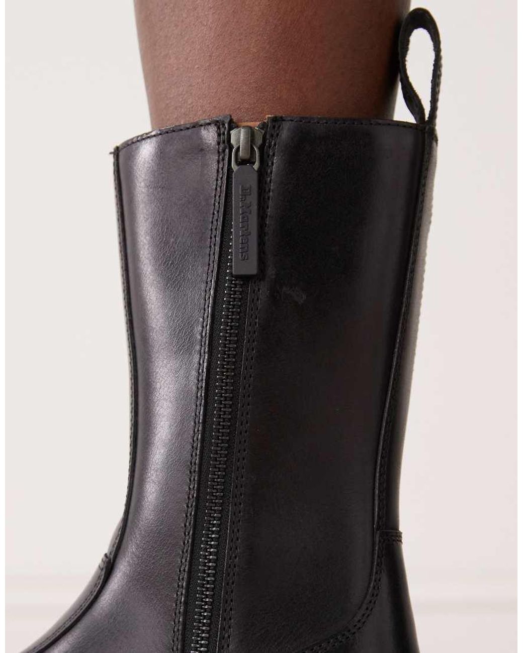 Dr. Martens Black Rejena Calf Length Boot