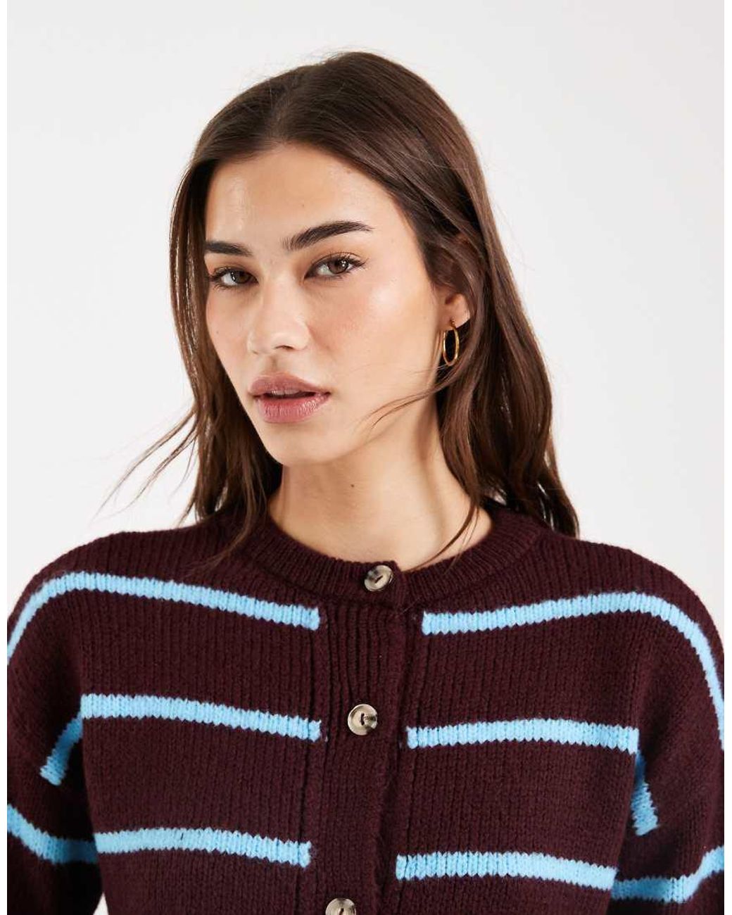 ASOS Blue Knitted Brushed Cardigan