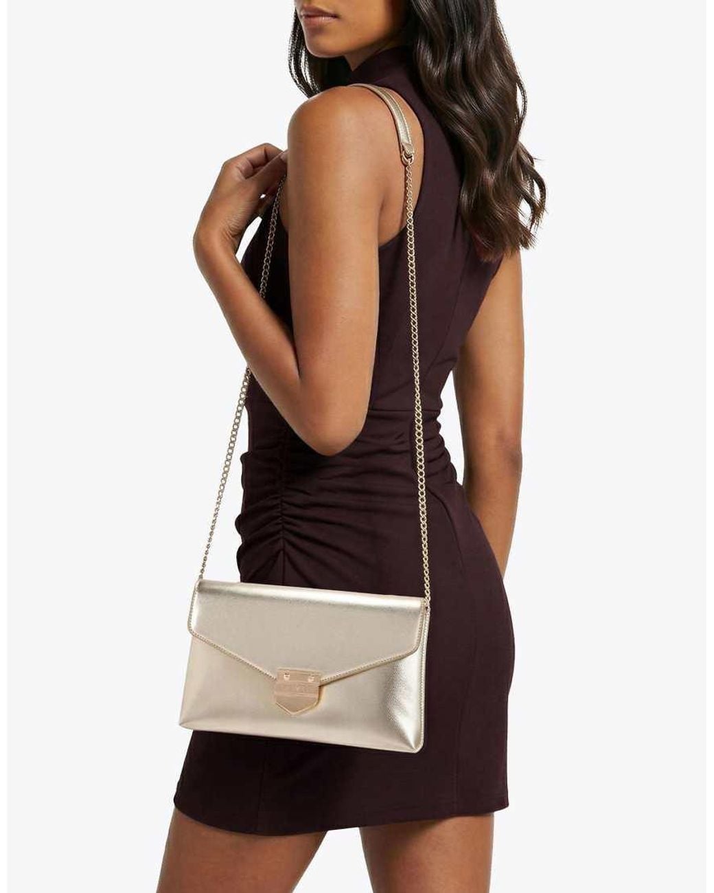 Carvela Kurt Geiger Natural Maria Envelope Clutch