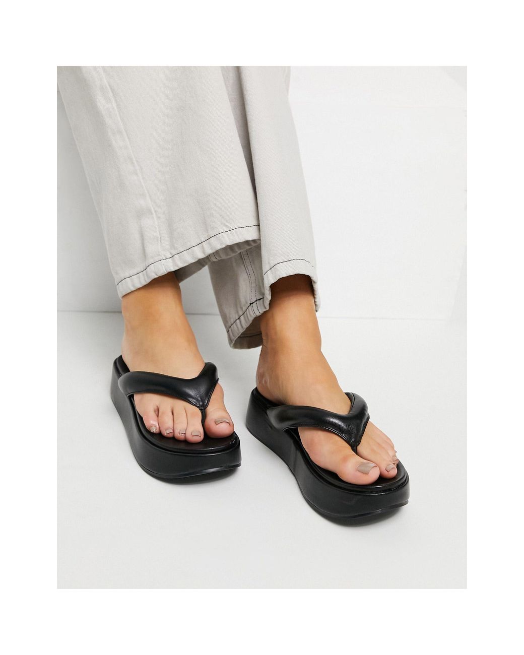 ASOS Ferris Chunky Flip Flop Sandals in 