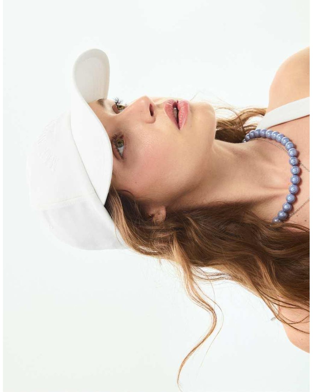 Stradivarius White Manchester Sport Cap