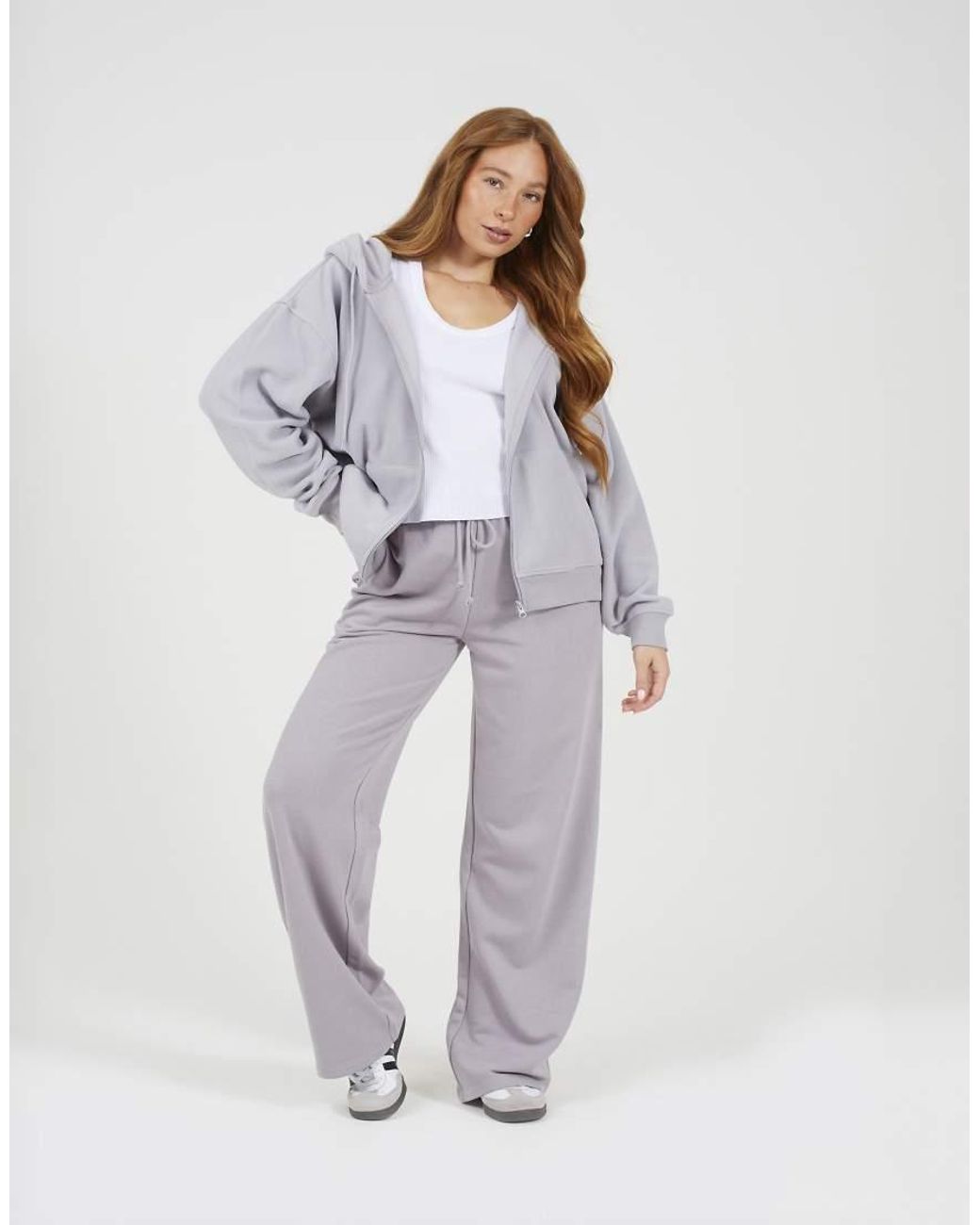 Brave Soul White Zip Through Polar Fleece Hoodie