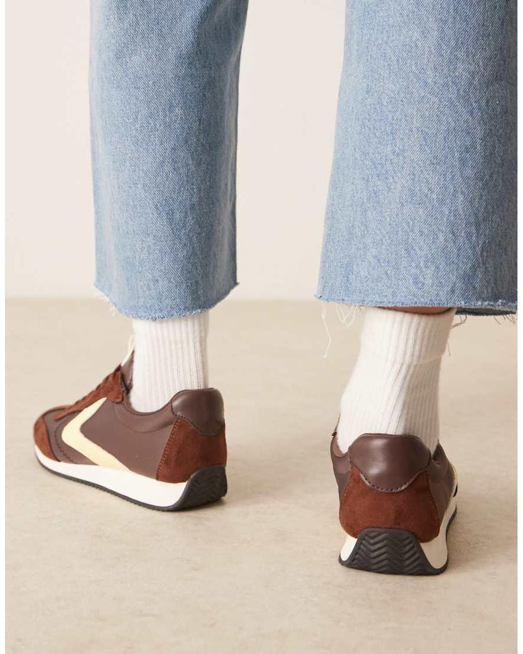 ASOS Natural Daily Lace Up Runner Sneakers