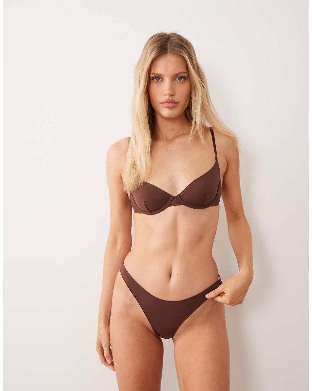 ASOS Brown Carla Smoothing Underwired Bra