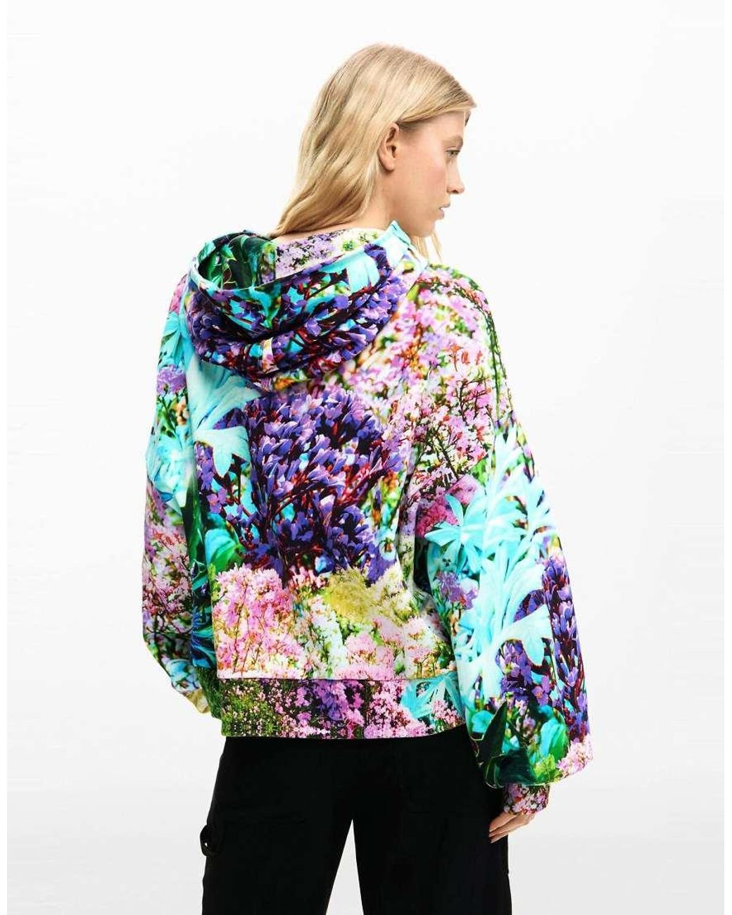Desigual Blue Wild Garden Sweatshirt