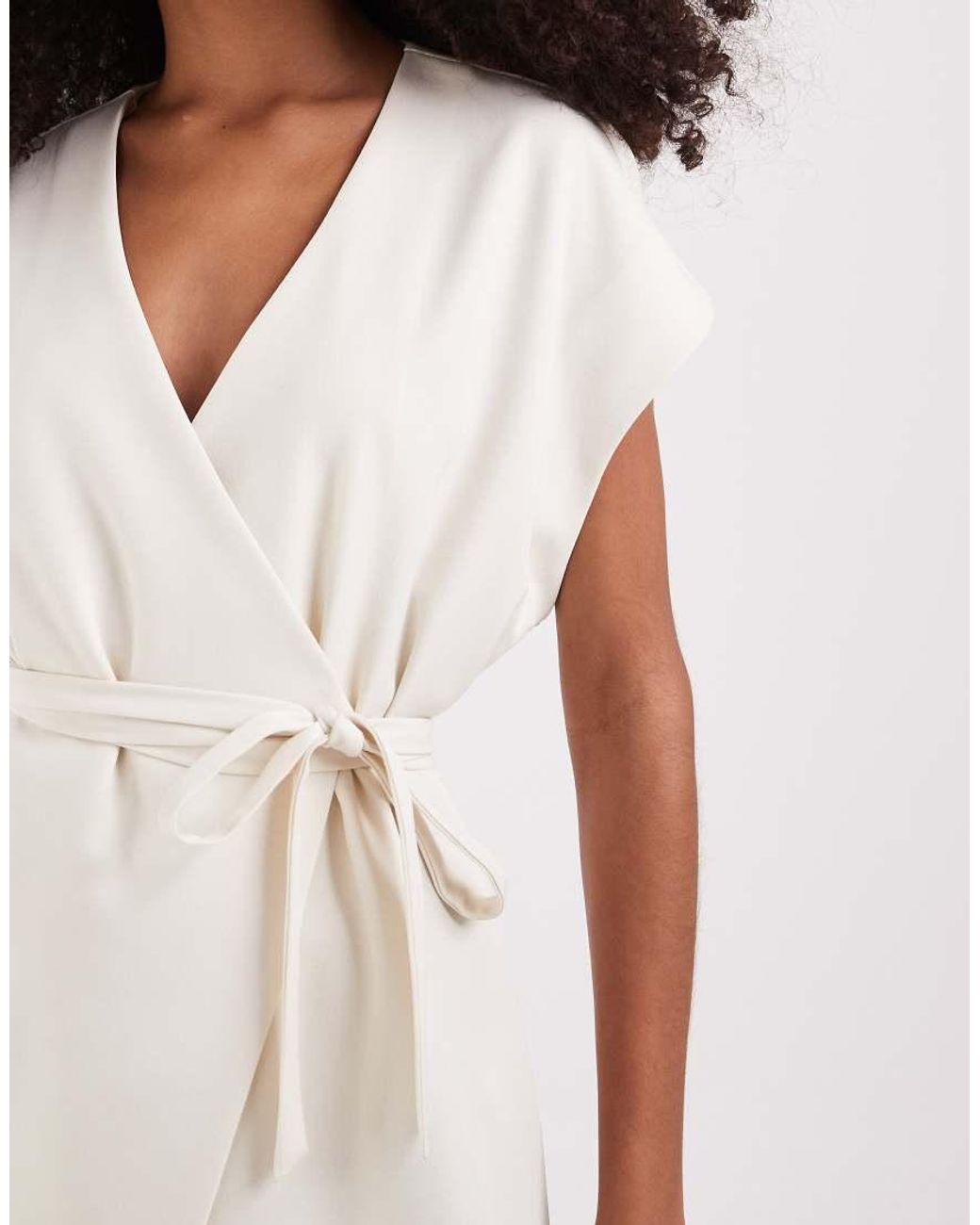 Pretty Lavish White Kimono Wrap Top