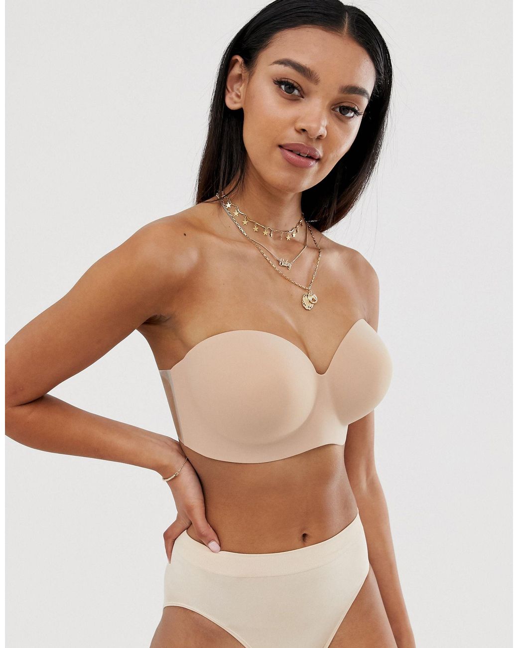 Fashion Forms Voluptuous Backless Strapless Bra, G, Nude 