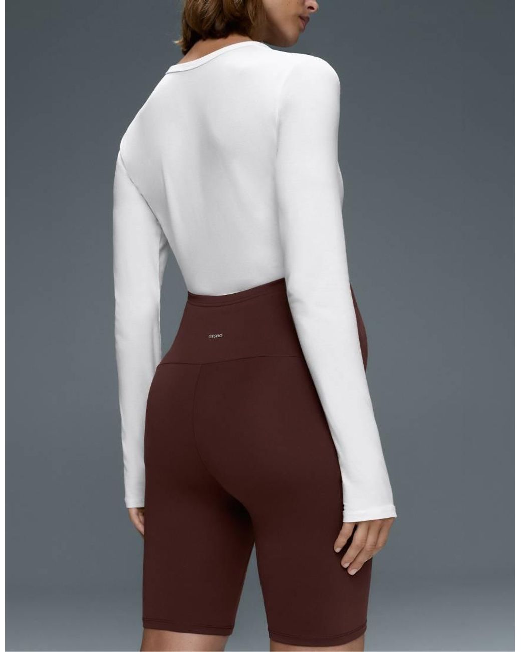 Oysho Red Maternity Comfortlux 20cm leggings