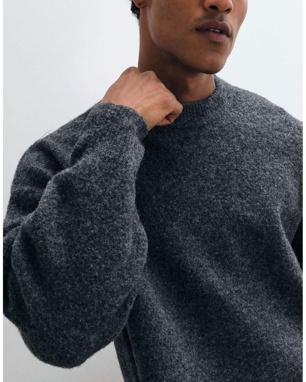 Weekday Blue Wool Blend Jumper for men
