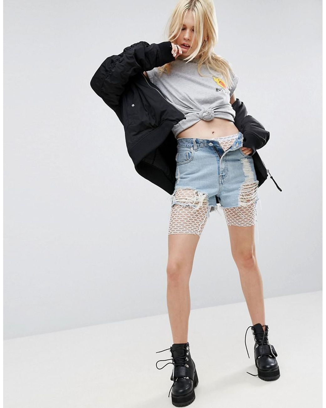 ASOS Legging Shorts in White Lyst UK