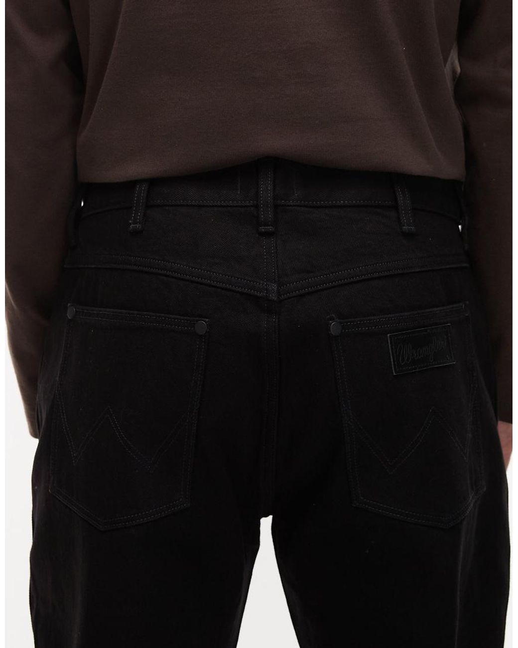 Wrangler Black Frontier Relaxed Straight Fit Jeans for men