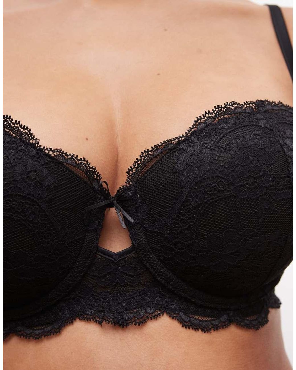 ASOS Black Lola Lace Strapless Underwire Bra