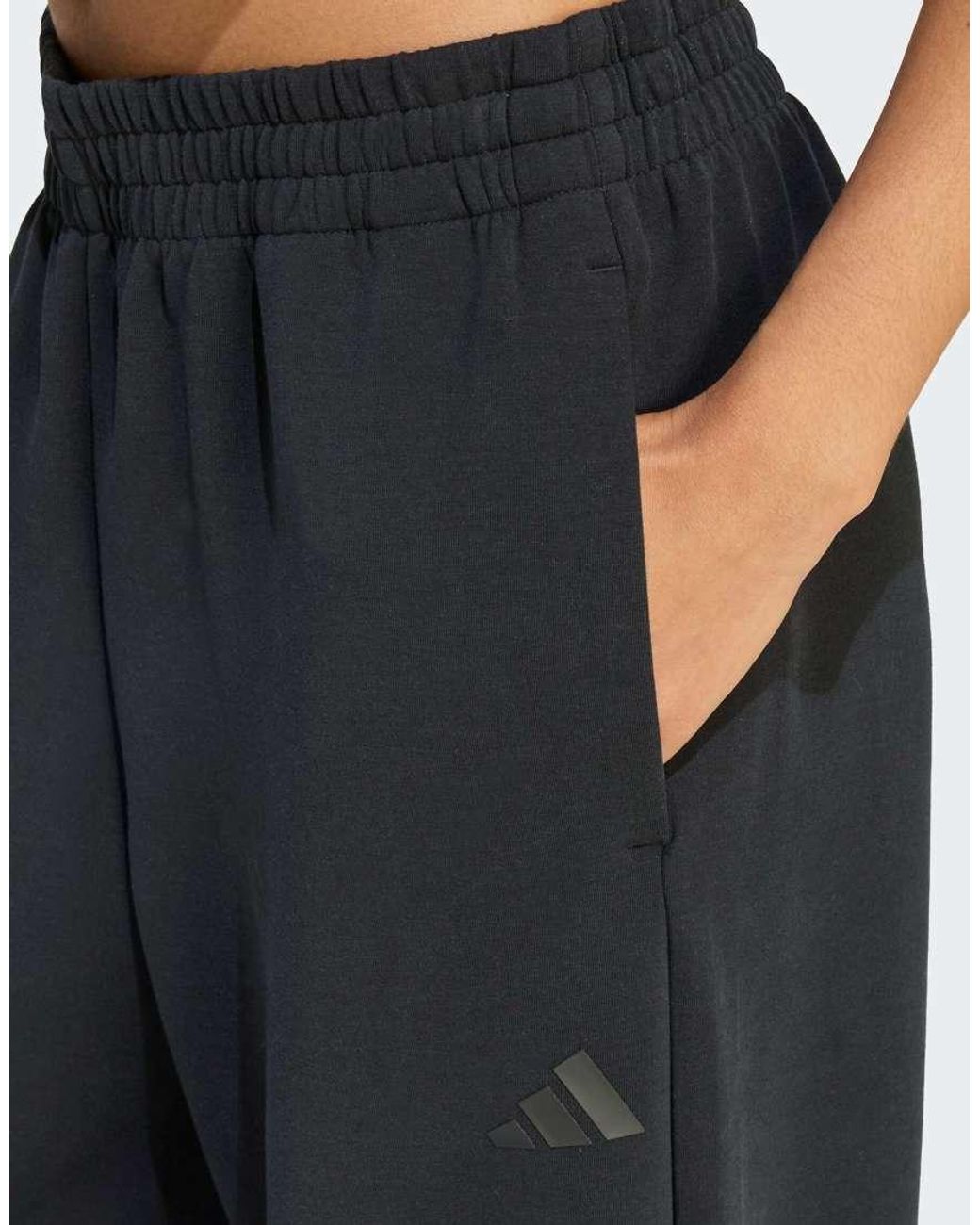 Adidas Originals Blue Soft Lux Straight Leg Pants