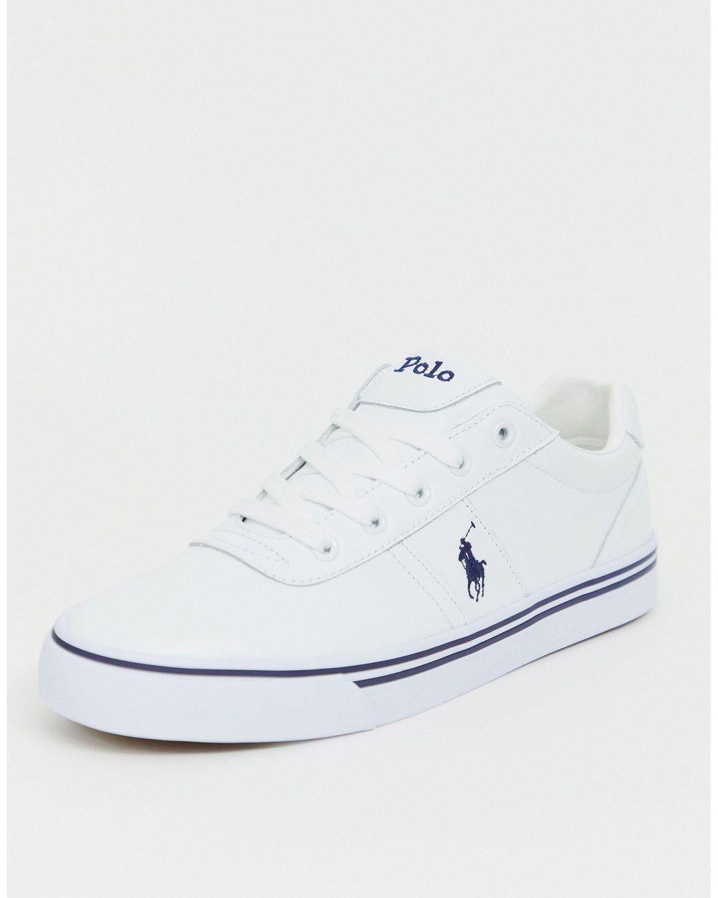 ralph lauren hanford trainers white