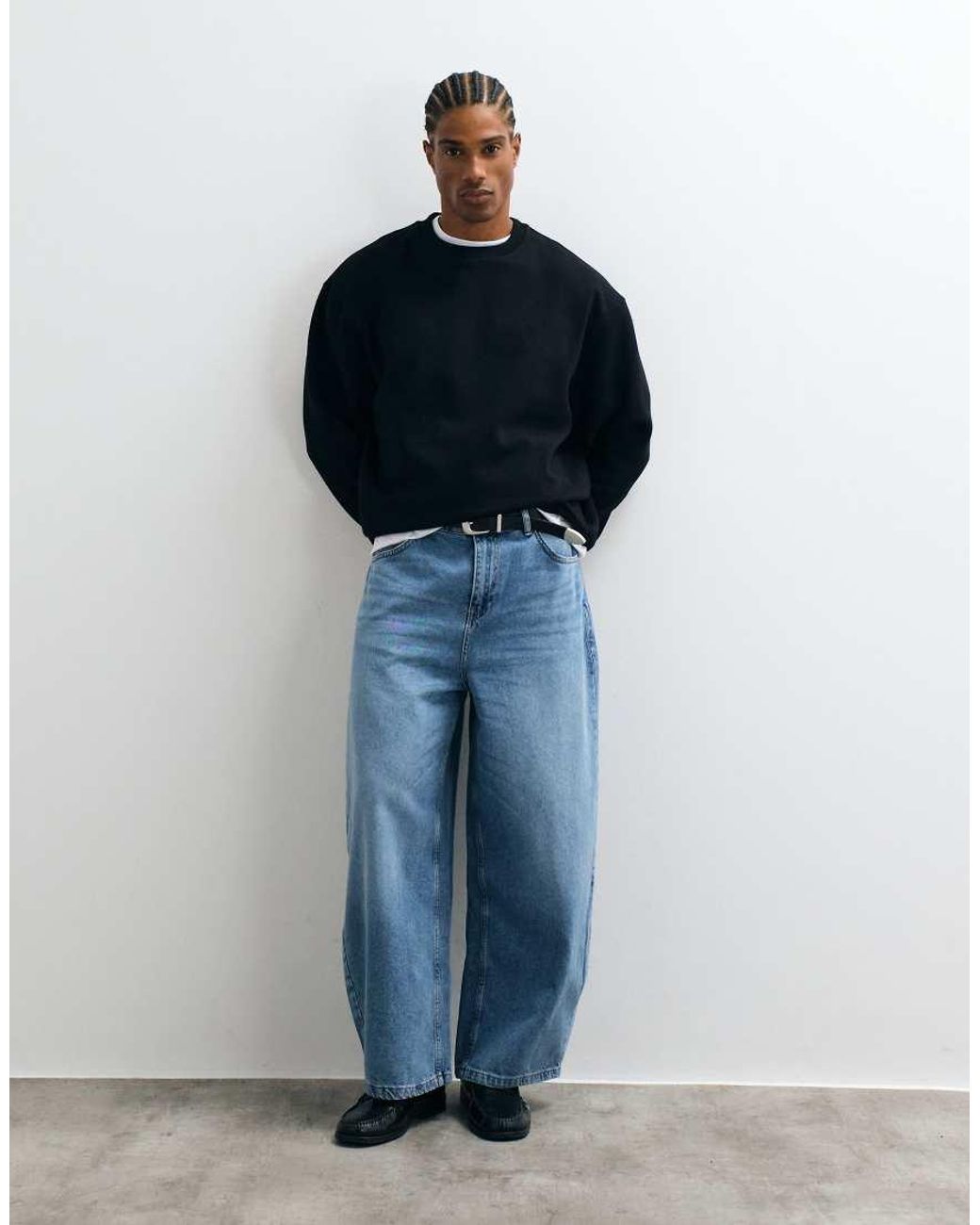 ASOS Blue Essentials Sweatshirt for men