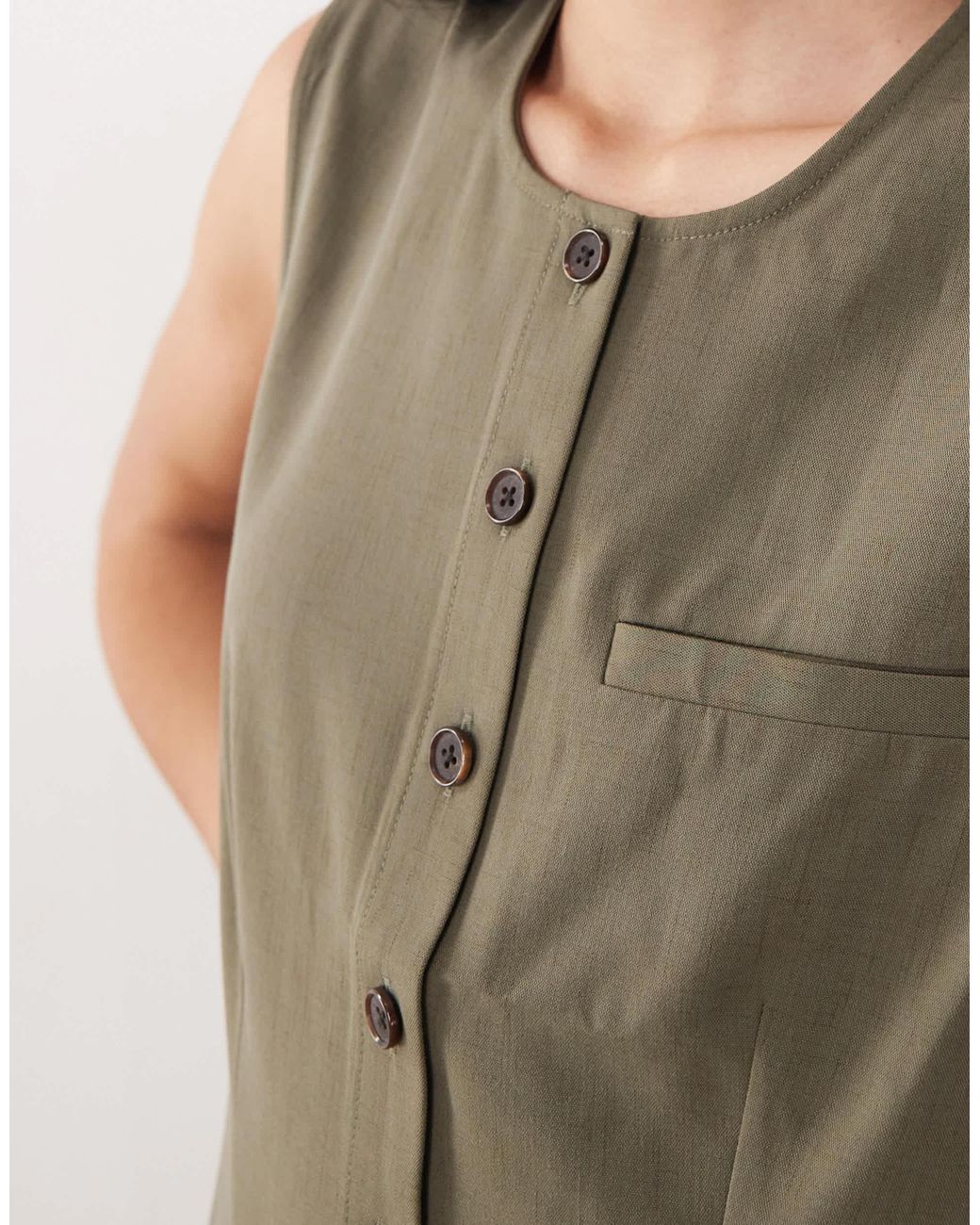 Aware Green – elegante longline-weste