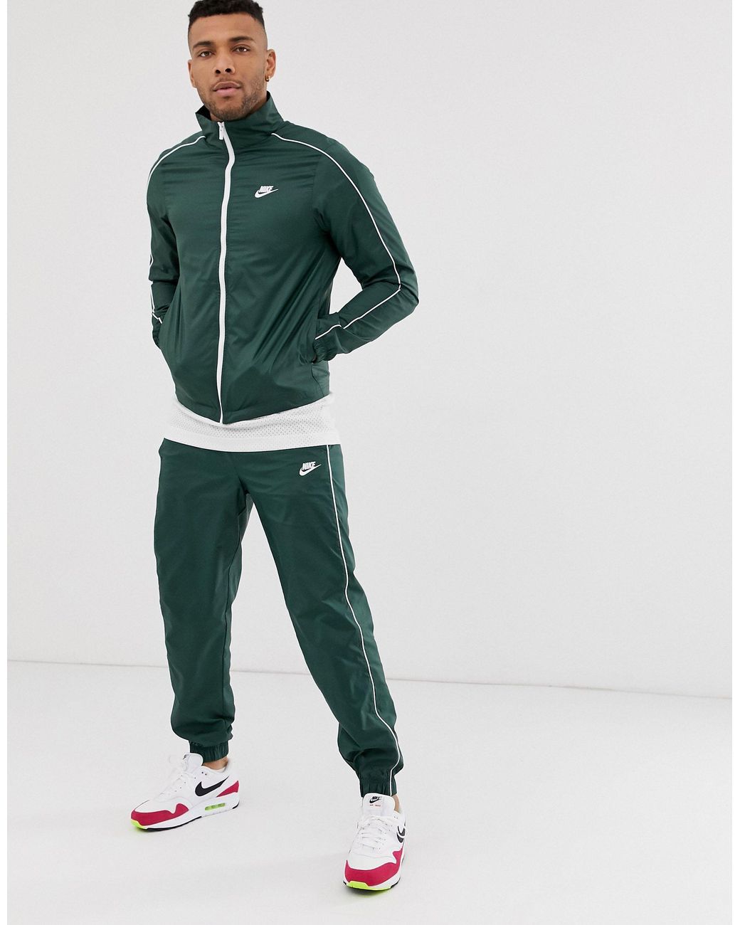 Nike Logo Tracksuit in Green for Men | Lyst UK