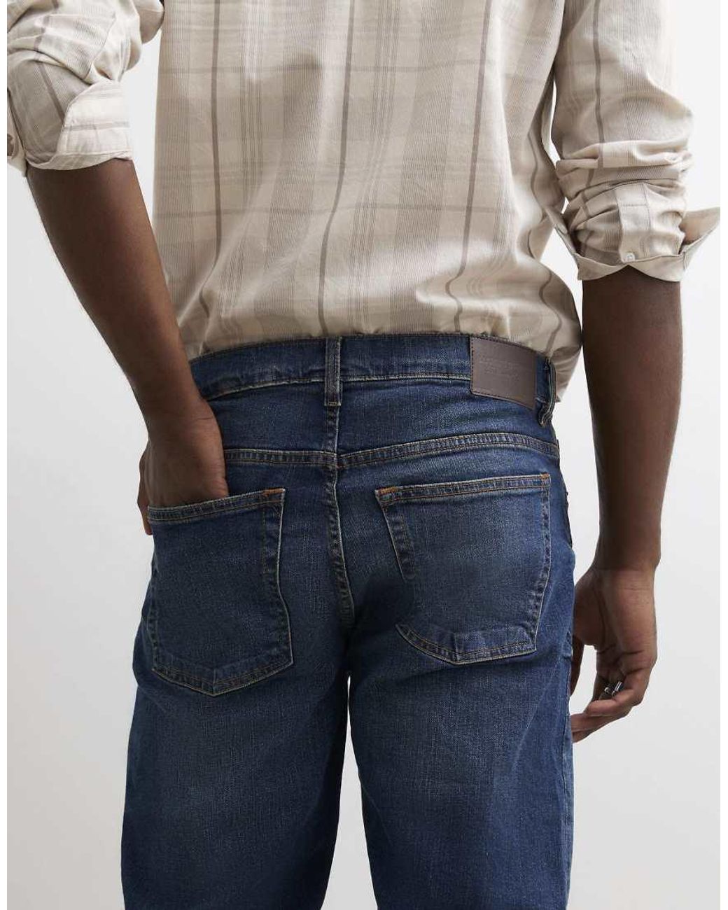 River Island White Slim Fit Jeans for men