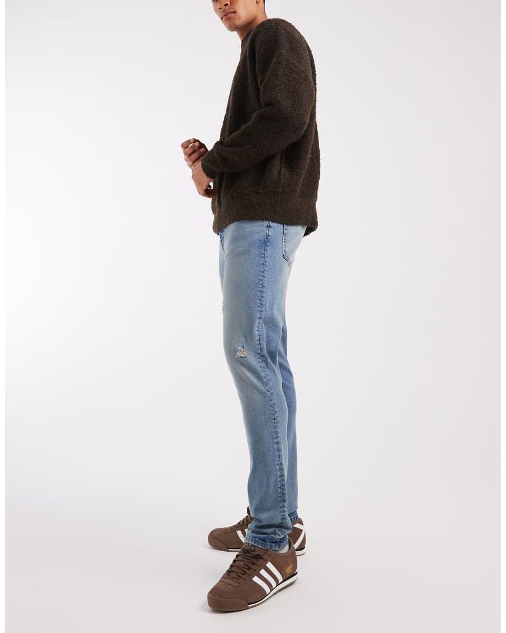 ASOS Blue Skinny Fit Jeans for men