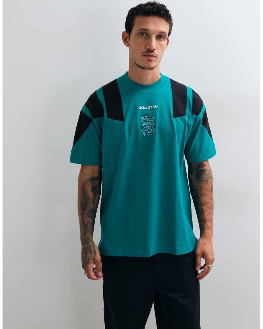 Adidas Originals Blue Adidas Football Liverpool 26/27 Eqt T-Shirt for men