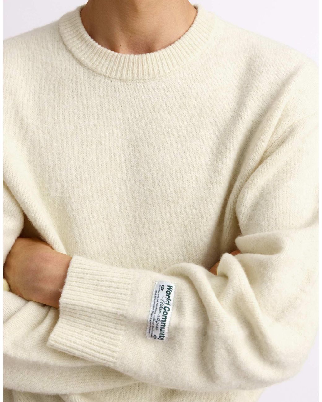Pull&Bear Pullover mit rundhalsausschnitt in Natural für Herren