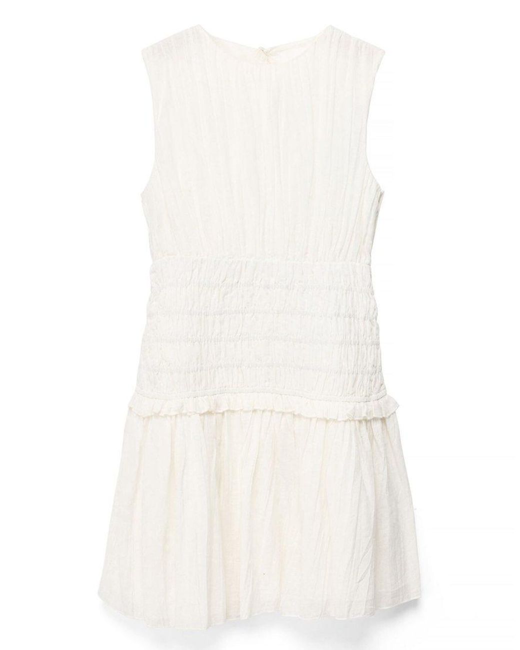 NA-KD Black Linen Blend Sleeveless Smock Mini Dress