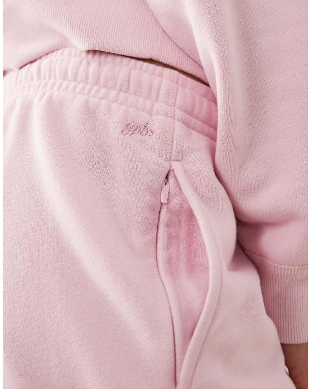 Abercrombie & Fitch Pink Ypb Cinch Bottom Terry Joggers Co-Ord