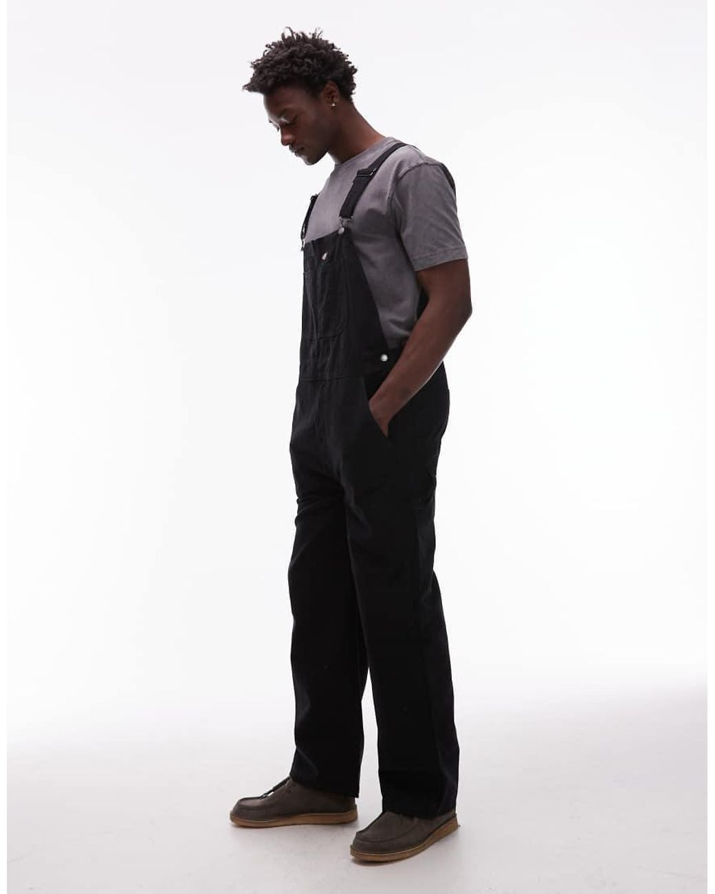 Dickies Blue Canvas Dungarees for men