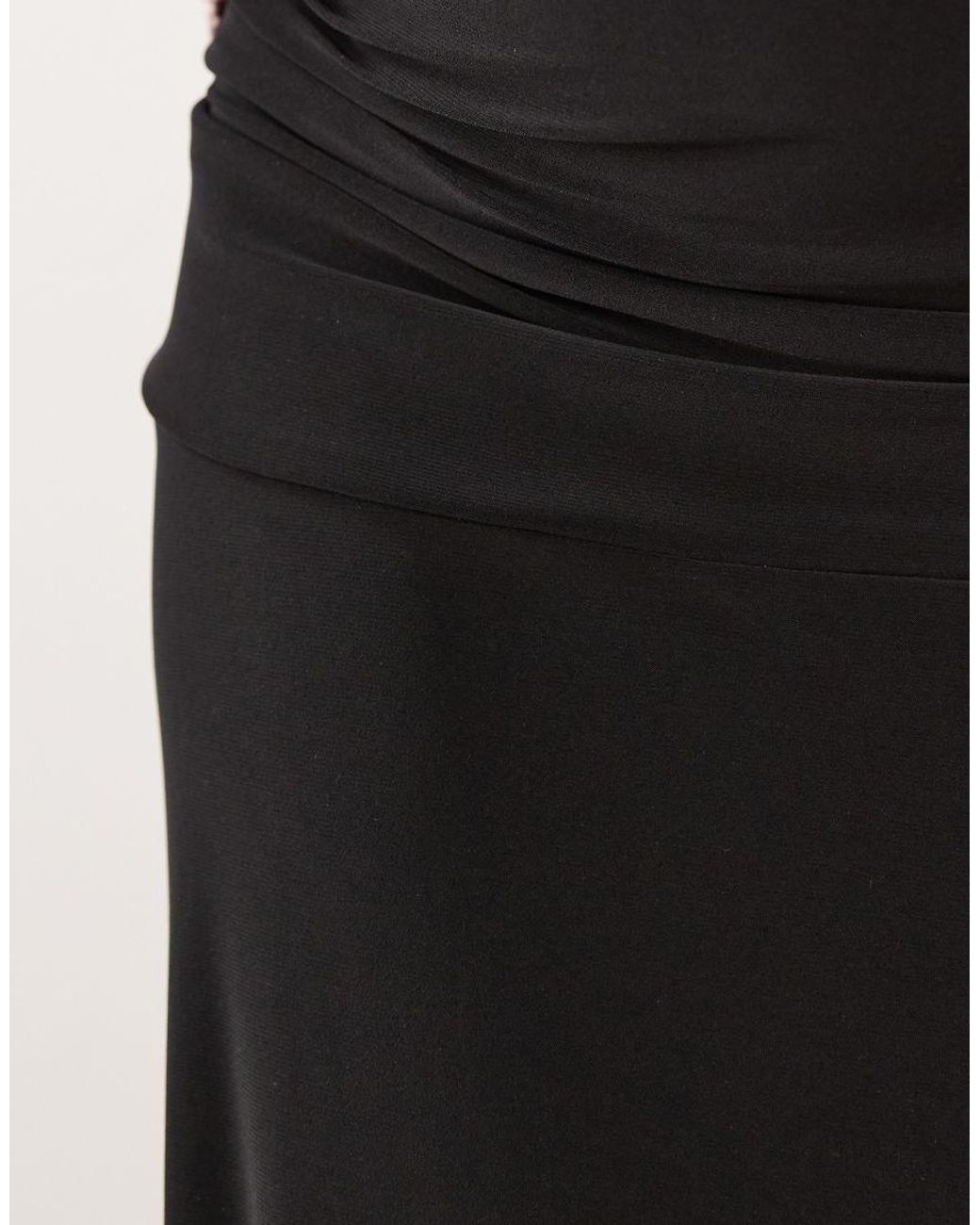 ASOS Blue Asos Design Maternity Modal Slinky Column Maxi Skirt