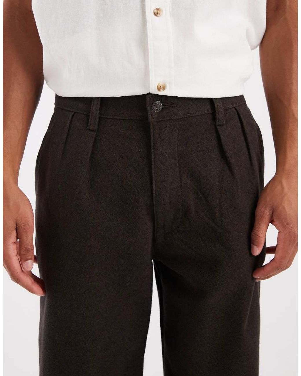 Levi's White Xx Chino baggy Pleated Chinos for men