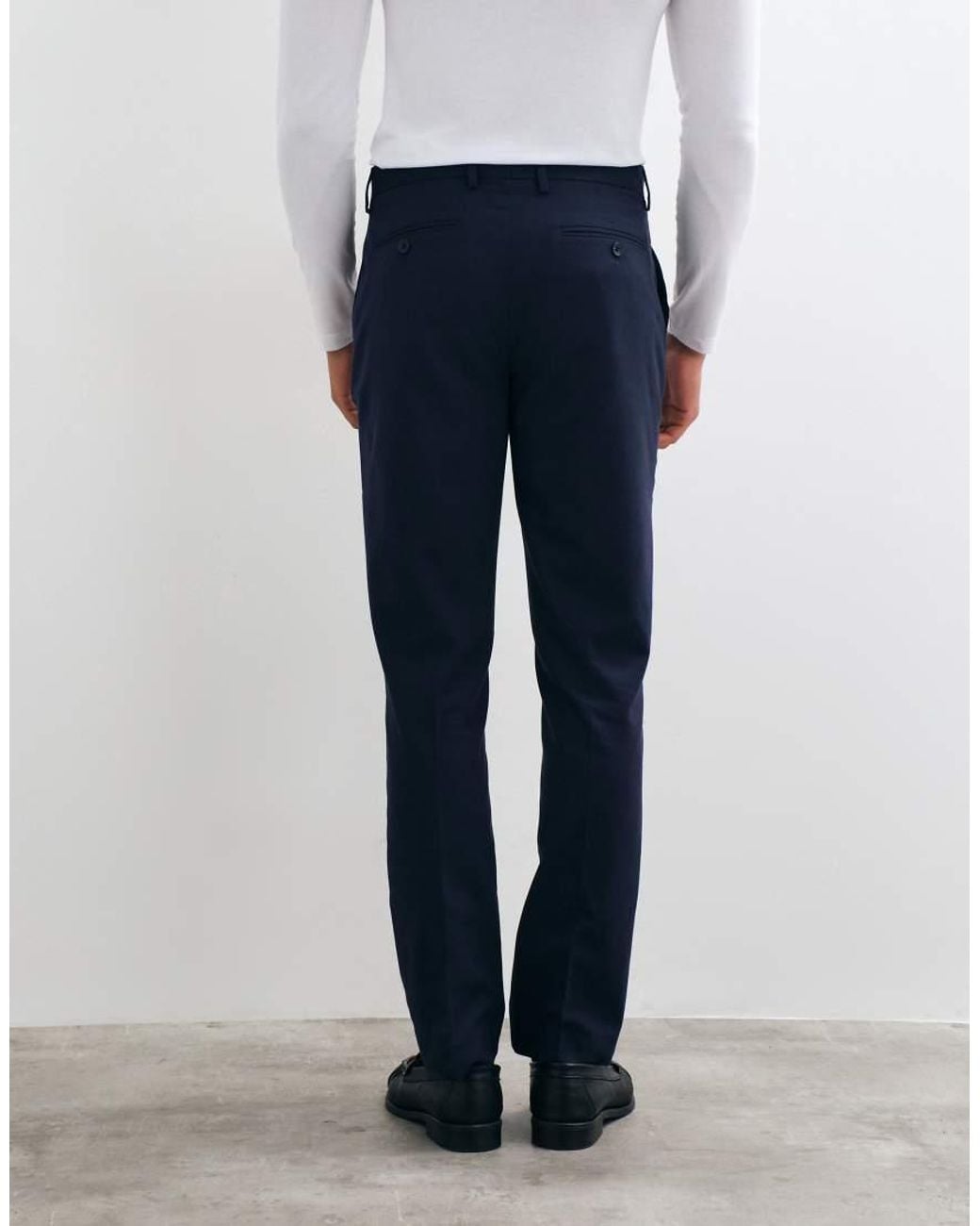 ASOS Blue Slim Suit Pant for men