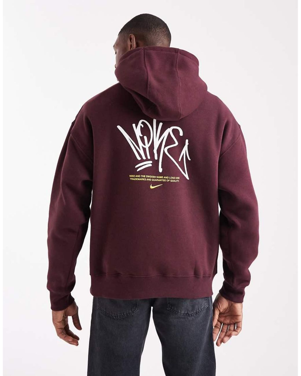 nike graphic hoodie red