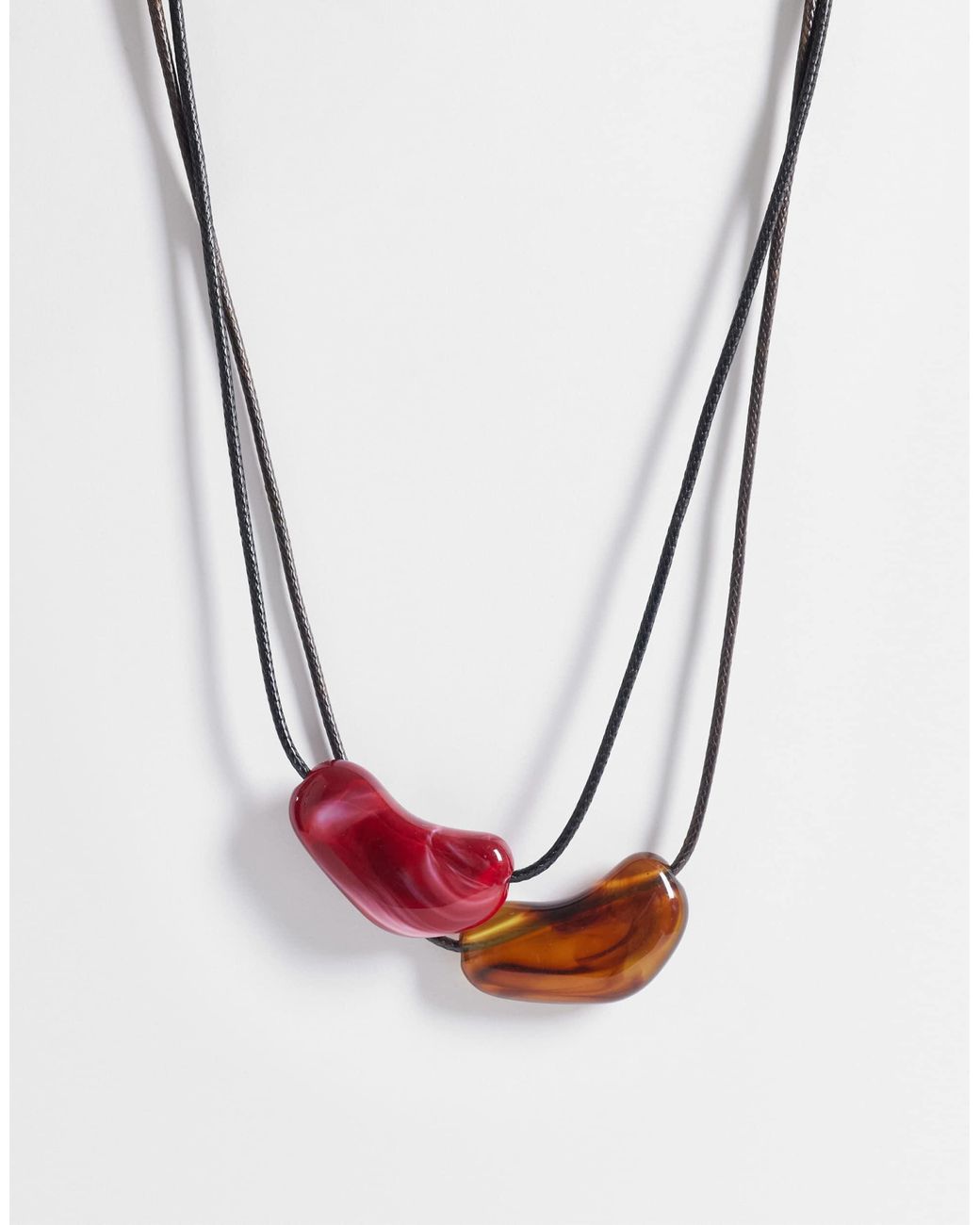 Accessorize Brown – kordelhalsketten