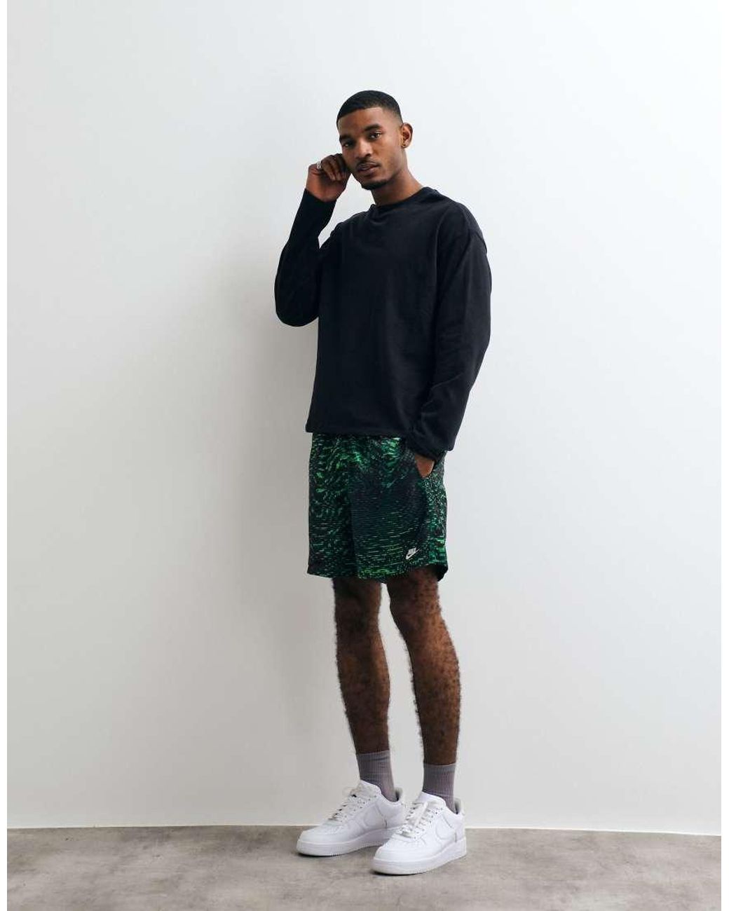 Nike Blue Club Woven Sci-fi Print Shorts for men