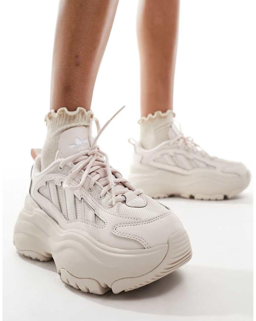 adidas Originals Ozgaia Chunky Trainers in White Lyst UK