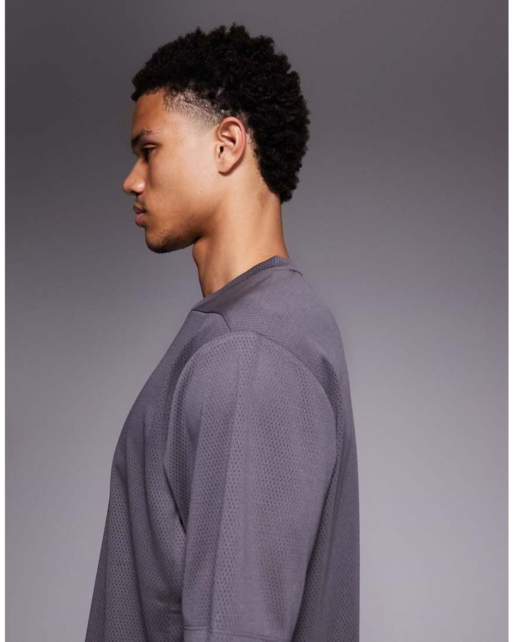Adidas Originals Gray Adidas Training Essentials T-Shirt With Chest Print for men