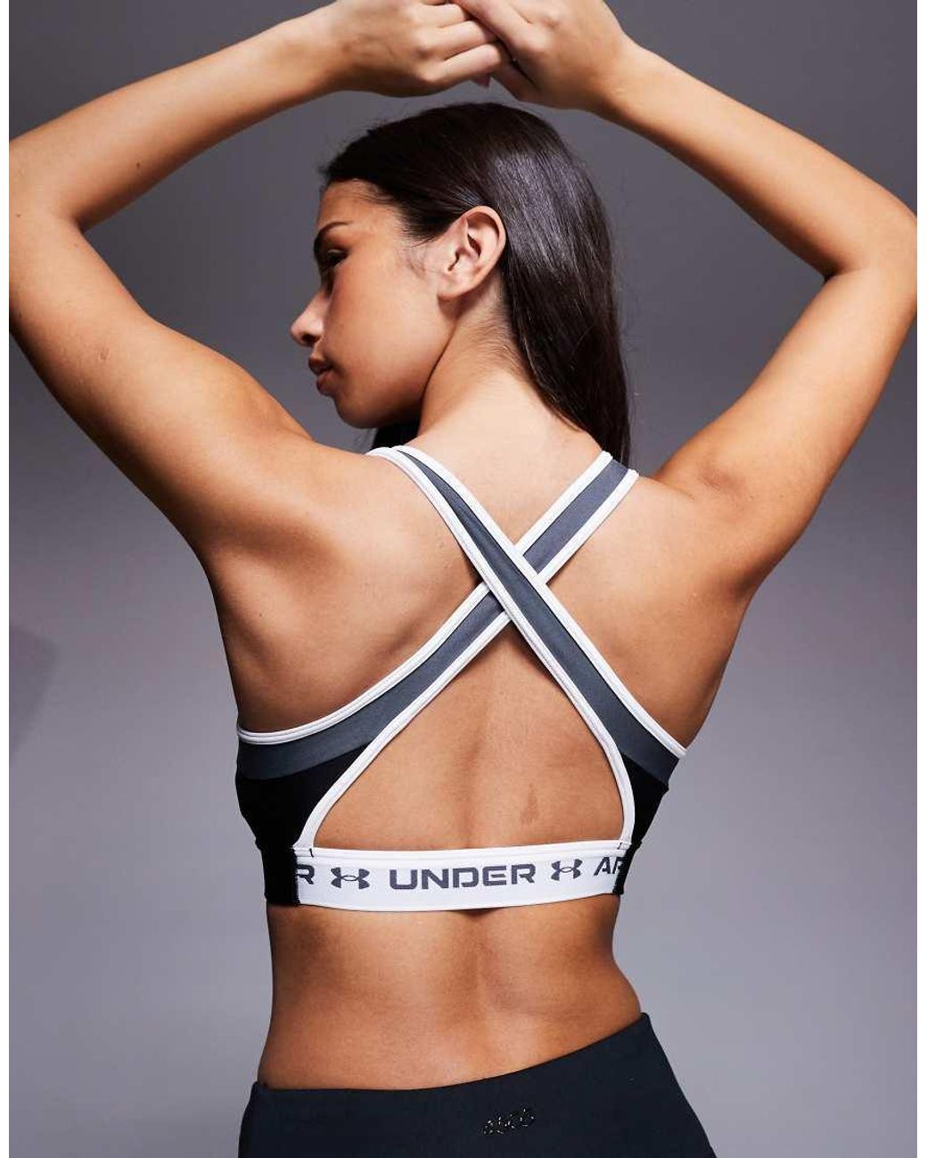 Under Armour Black Crossback Open Back Sports Bra