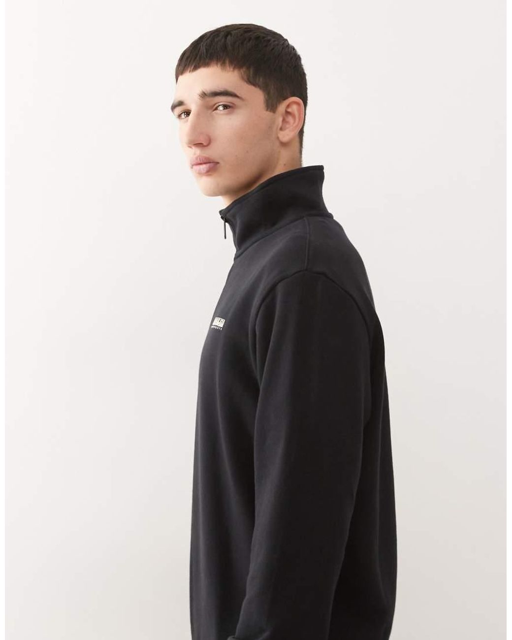 Napapijri Black 1/4 Zip Sweatshirt for men