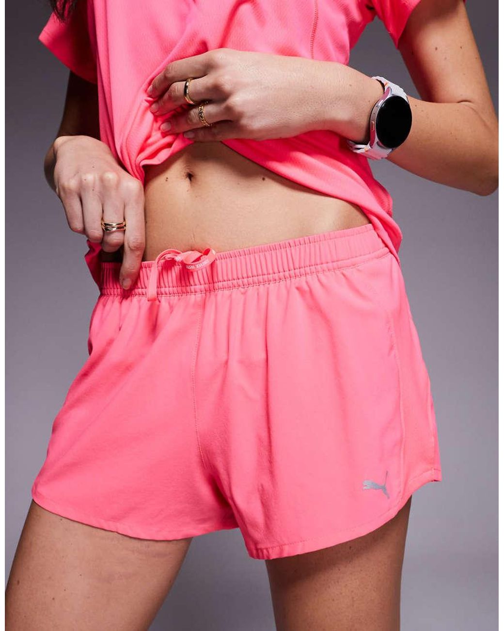 PUMA Pink Run Velocity 3" Shorts