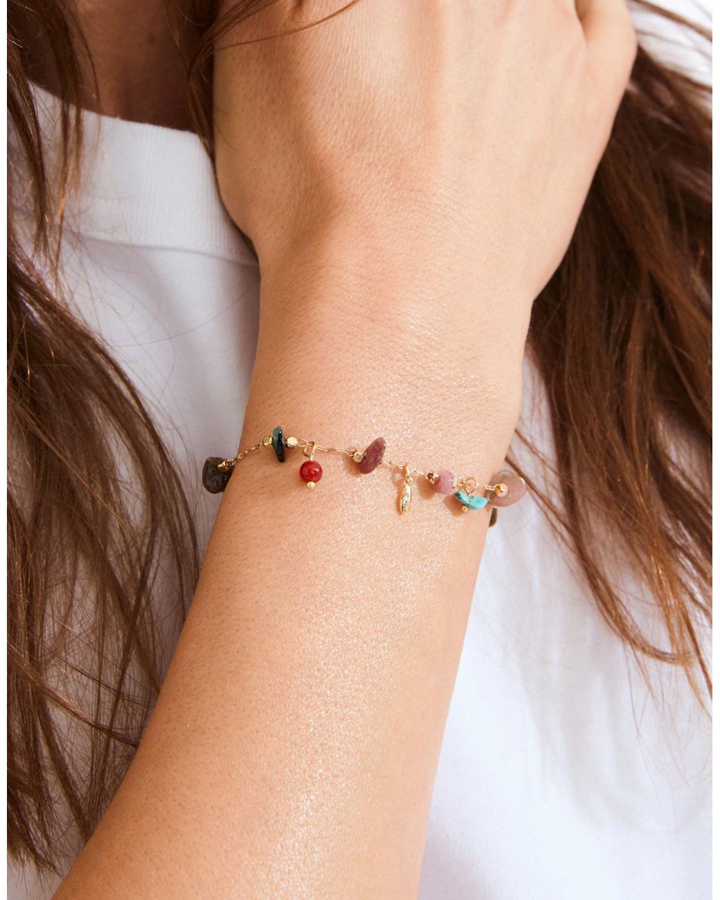 Here - bracelet - doré Pilgrim en coloris Metallic