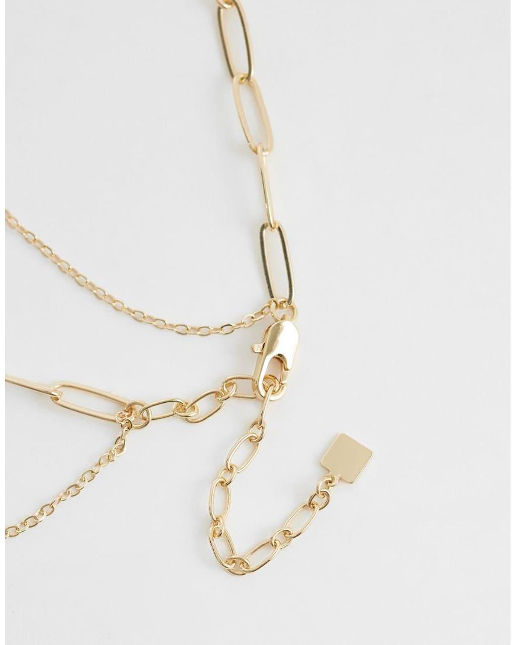 ASOS White Mutli-row Necklace With Sea-life Charms