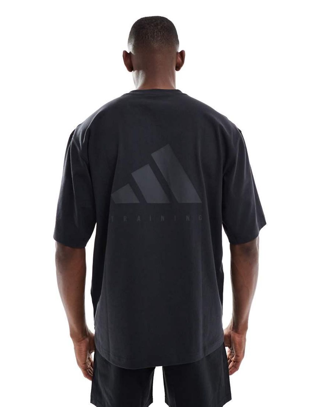 Adidas Originals Blue Adidas Training Power Oversize Tee for men