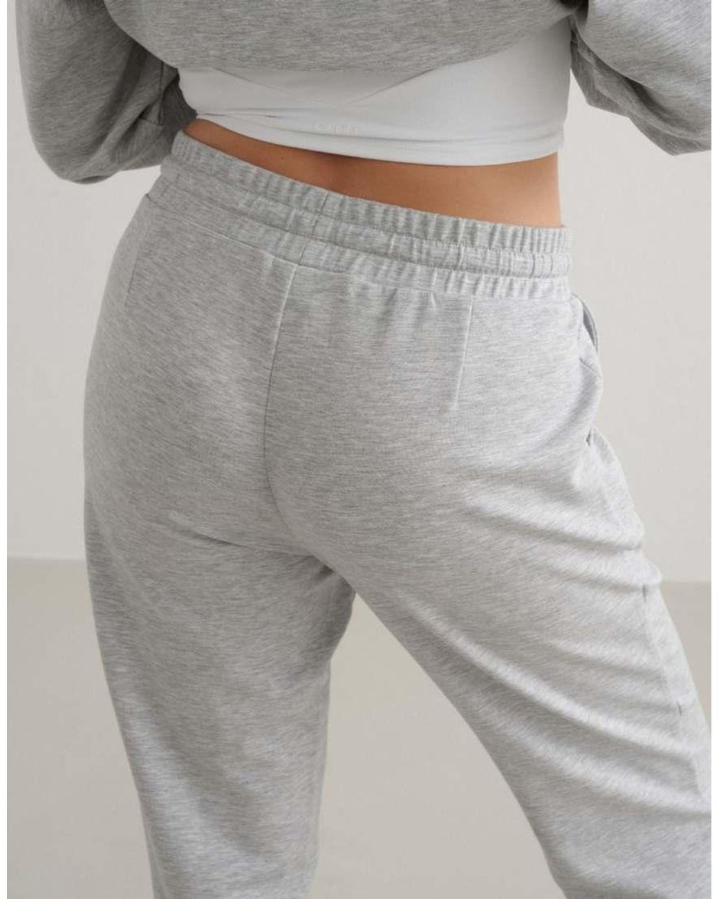 Aim'n Gray Light Melange Comfy Modal Pants