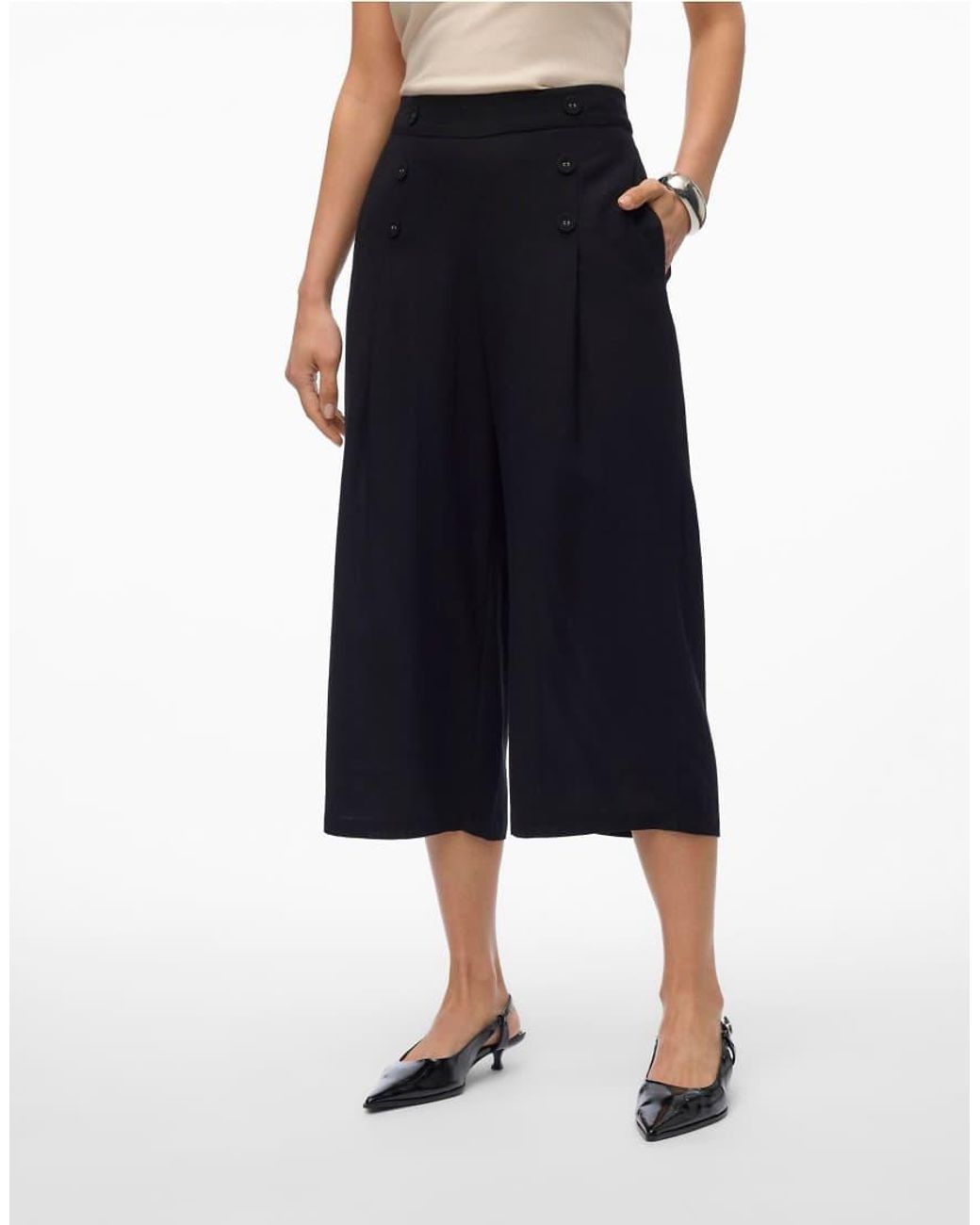 Vero Moda Blue Culotte Trousers