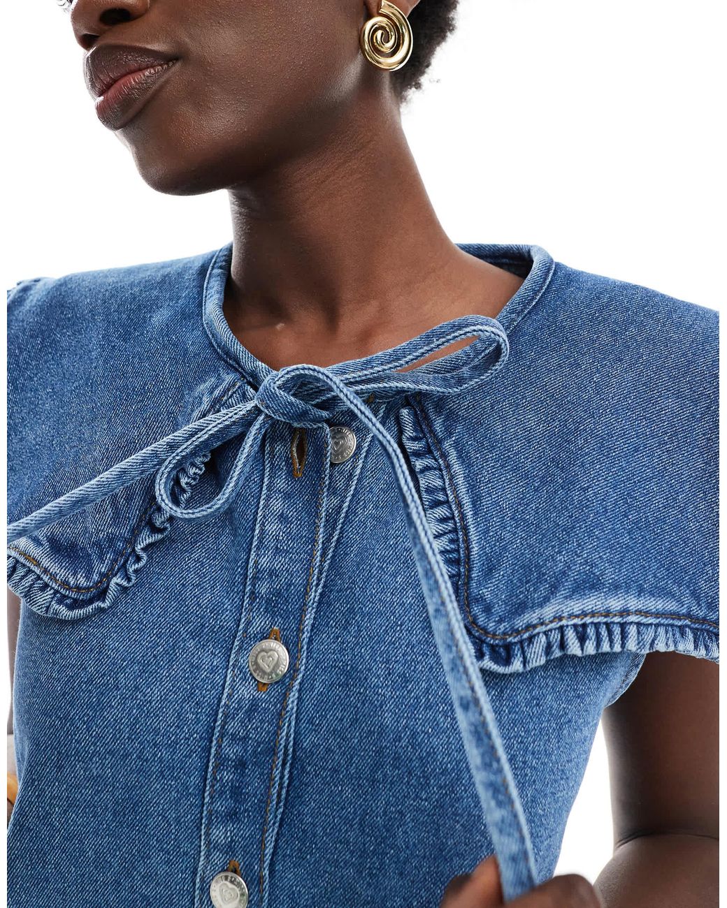 miss selfridge denim shirt dress Miss Selfridge Denim Dresses for Women