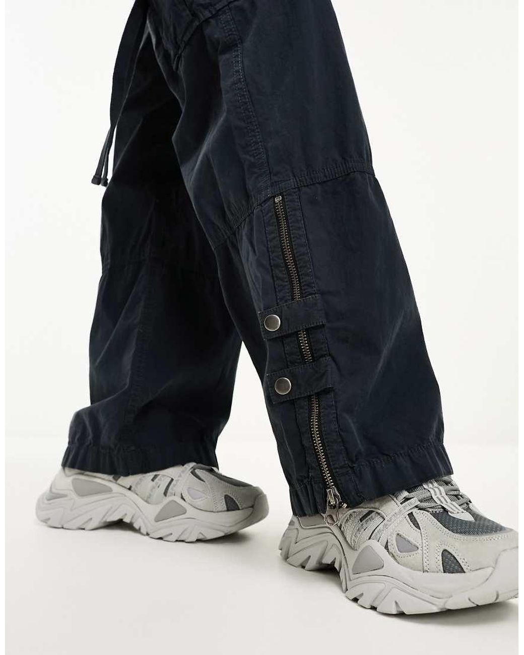 Superdry Blue Elastic Cargo Trousers